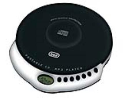 Leitor de CDs Portátil MP3 (Preto) - 