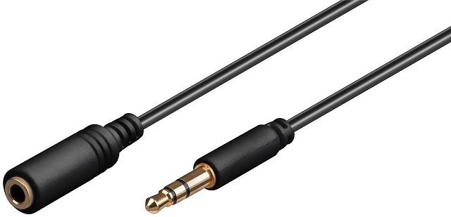 Cabo Jack 3,5mm Macho - Jack 3,5mm Femea Stereo (50cm) - 