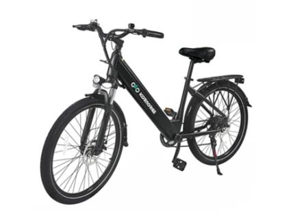 Bicicleta Elétrica KORNORGE C7 350W 36V/12.5Ah Bateria 32Km/H 50Km Mecânico Freio Disco Preto