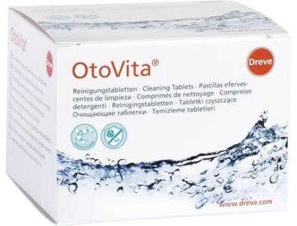 Pastilhas de Limpeza OTOVITA Pastilhas Efervescentes Aparelhos Auditivos Moldes Otoplásticos 28 Peças