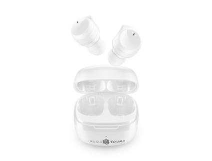 Auriculares Flow Wireless Inear Musica MUSIC SOUND Bluetooth Branco