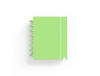 Caderno INGENIOX A5 Pautado 80Fl 100G Foam C/Elástico Verde Pastel 66025021