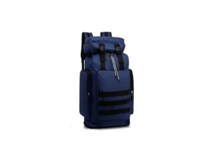 Mochila para viagem montanhismo escalada camping trekking 60+10L mochila impermeável dobrável Azul. HUAXIN