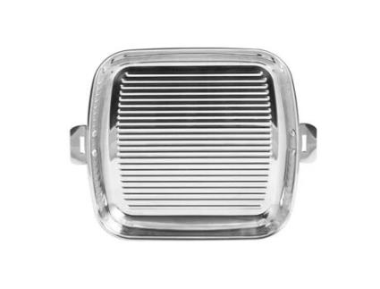 Grelhador Quadrado em Aço Inoxidável com Cabo Removível CRISTEL