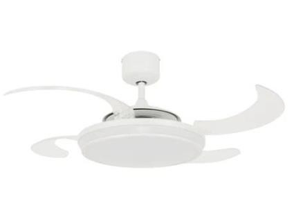 FANAWAY Evo1 48In 4Blade Ac Fan/Lt Led Wh 3Sp-Rc