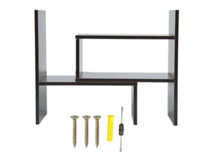 Armazenamento Organizador de Mesa Lia Organizador de Mesa 85 X 46 X 17 Cm Nogueira Escura FDIT