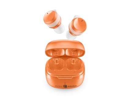 Auriculares Flow Wireless In Ear Musica MUSIC SOUND Bluetooth Laranja