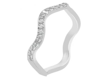 AKZENT Anel Mulher Prateado em Aço Inoxidável  Tam.60  0429