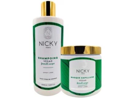 Lote de Shampoo e Máscara Vegana Fórmula Única NICKY PARIS