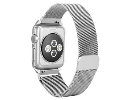 Bracelete Milanese com Fecho Magnético GIFT4ME Compativel com Apple Watch Ultra 2 2024 Cinza