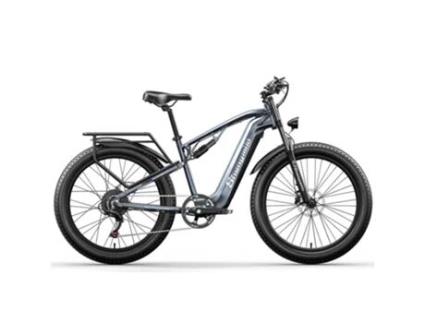 Bicicleta Elétrica SHENGMILO Mx05 Freio a Disco Mecânico Bafang1000W Motor de Pico Cinza