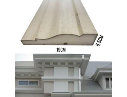 Pacote de 14Ml de Moldura Decorativa em Xps Revestido de Resina para Uso Externo 19X6 5X200Cm Pd136 ETERNAL PARQUET
