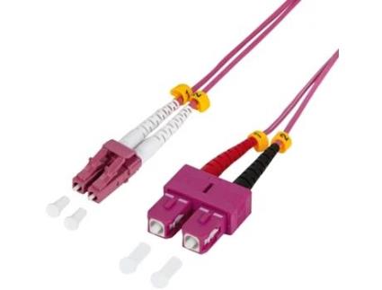 Cabo Patch de Fibra Óptica Logilink Lc Duplex Sc Duplex Om4 15 0 M LOGILINK PROFESSIONAL