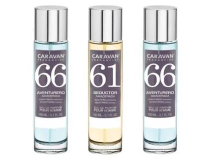 3X Homem 2 Perfume Nº66 Nº61 150Ml CARAVAN