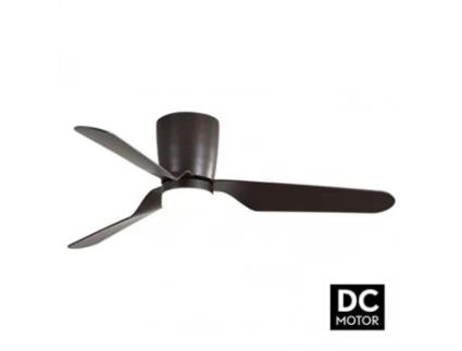 Ventilador 18W Dc Kochi Marrom 3 Lâminas Marrom 5 Velocidades com Controle Timer 132 D FABRILAMP