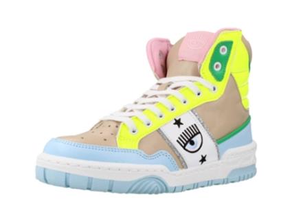 Sapatos de Mulher CHIARA FERRAGNI High Tecido Bege (37)