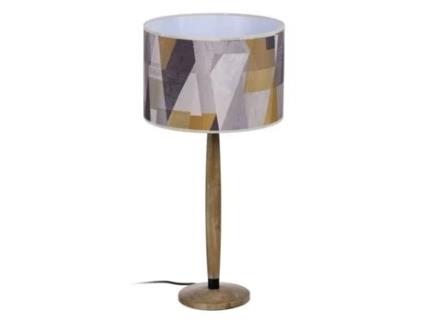 Candeeiro Bege Natural 30 X 30 X 62 Cm BIGBUY HOME