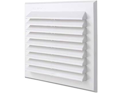 Bmr140B Grelha de Ventilação Retangular Branca com Rede Anti-Insetos e Molas Dimensões 175 X 146 Mm LA VENTILAZIONE