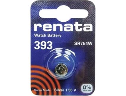 393 Button Cell Óxido de Prata 1 55 V 80 Mah RENATA 393.Cu Mf