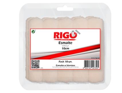 Recarga Rolo Pintor RIGO Mini Esmalte 10Cm Blister 10 Un.