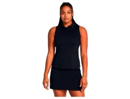 Polo Feminina Sem Mangas Playoff Preto XS UNDER ARMOUR GOLF