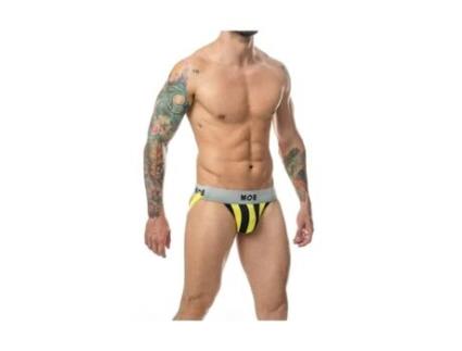 Tanga MOB EROTICWEAR Amarelo Preto