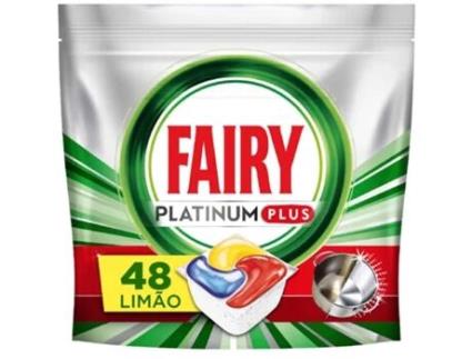 Detergente Máquina Loiça Pastilhas Platinum Plus Limão FAIRY