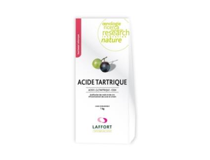 Ácido Tartárico E-334 Acidificación de Mostos Y Vinos 1 kg LAFFORT