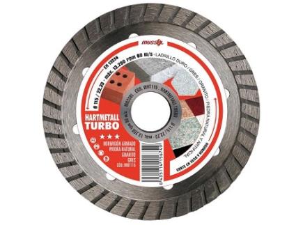 Lâmina de Diamante Hartmetall Turbo 115 Mm 22 2 MUSSOL