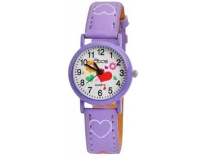 Relógio Criança com Bracelete em Pele Sintética QBOS