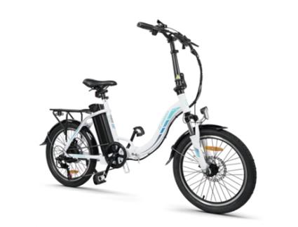 Bicicleta Elétrica KAISDA K7 250W 13Ah 80Km 20 Branco