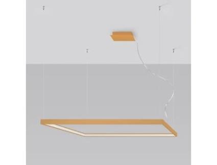 Candeeiro de Teto Led SOLLUX (Aluminio -  Nelya L - Dourado - 4000K)