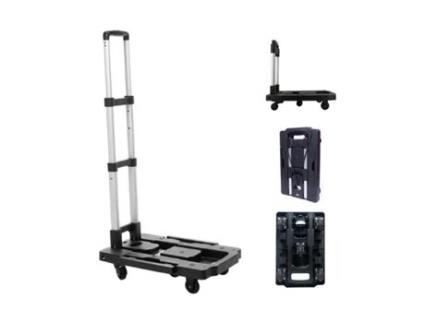 Carrinho De Carga Plataforma Abs Dobrável Giromax 5 Rodas 360 Capacidade 100Kg GLOBALMIX