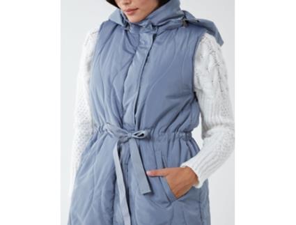 Colete de Mulher BLUE VANILLA Quilted Belted Poliéster Preto (M)