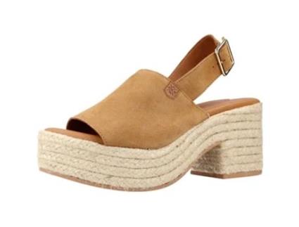Sapatos de Mulher POPA Bonete Tecido Castanho (36)