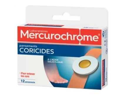 12 Curativos Coricidas MERCUROCHROME