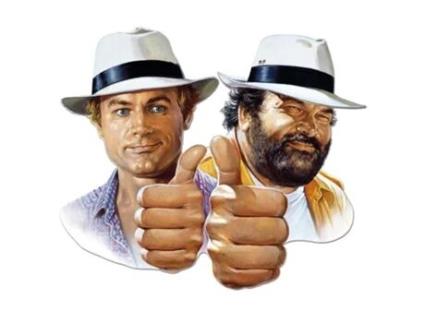 Placa 3D Bud Spencer & Terence Hill I Due Superpiedi Quasi Piatti BRAUNSCHWEIG