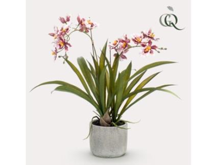 Planta Artificial Orquídea Bordéus 45Cm VERDE BOUTIQ