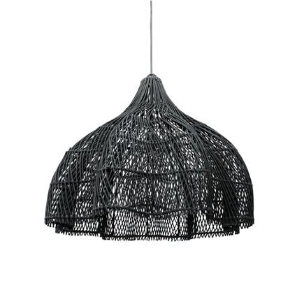Candeeiro Suspenso Chicoteado - Preto - M BAZAR BIZAR