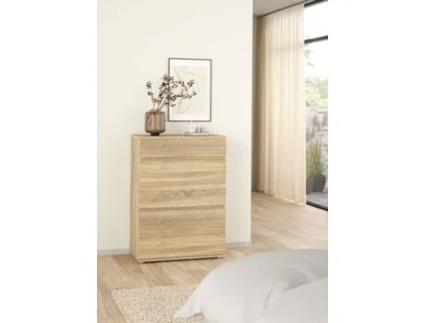 Cómoda TVILUM New 5 Gavetas (76.8 x 106.6 x 40 - Carvalho)