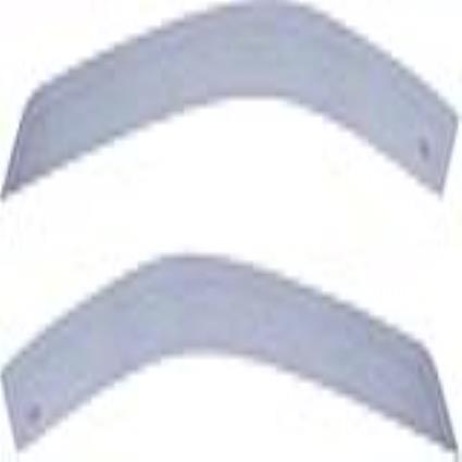 Defletor de vento  115012 Frontal Exterior (2 pcs)