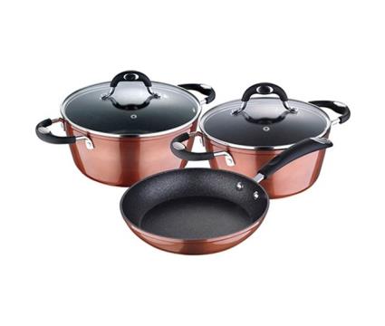 Bateria de Cozinha  Pandora Cobre Alumínio Forjado (5 pcs)