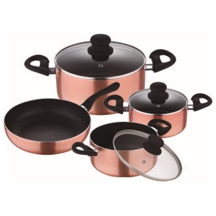 Bateria de Cozinha  Luzern Cobre Alumínio Forjado (7 pcs)