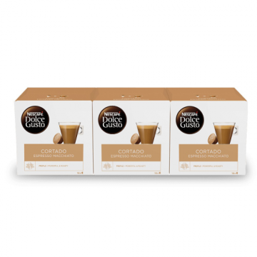 Cápsulas de Café com Estojo Nescafé Dolce Gusto Espresso Macchiato (48 uds)