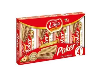Bolachas  Poker Avelãs Chocolate (4 x 45 g)