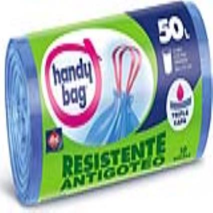 Sacos de Lixo  Antigotejamento Antibacteriano (10 x 50 L)