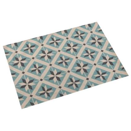 Individuais Mosaico Estrela Poliéster (36 x 0,5 x 48 cm)
