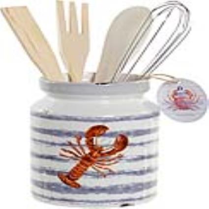 Recipiente para Utensílios de Cozinha  Madeira MDF (5 pcs) (11.5 x 11.5 x 26 cm)