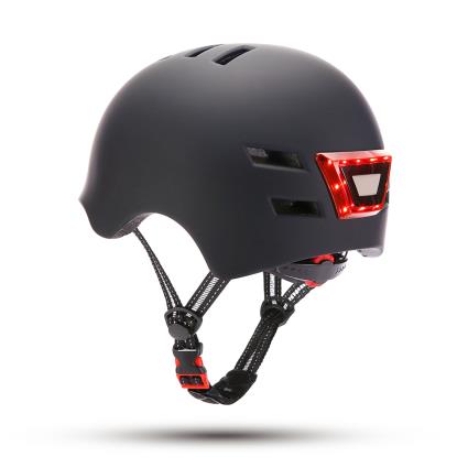 Capacete para Trotinete Elétrica  MA1010 LED Preto