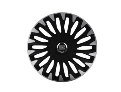 Tapacubos  Stinger Speed Preto Prateado 16 (4 uds)